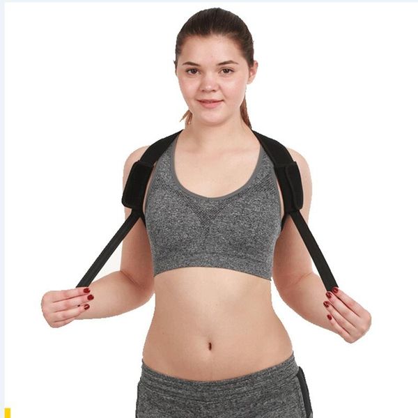 professional adjustable back brace support belt posture corrector clavicle spine shoulder lumbar correction, Black;blue
professional adjustable back brace support belt posture corrector clavicle spine shoulder lumbar correction, Black;blue