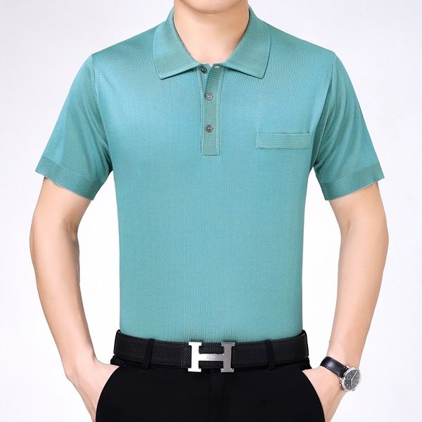 hengyuanxiang short sleeve t-shirt summer middle-aged men's real pocket with mulberry silk, White;black
hengyuanxiang short sleeve t-shirt summer middle-aged men's real pocket with mulberry silk, White;black