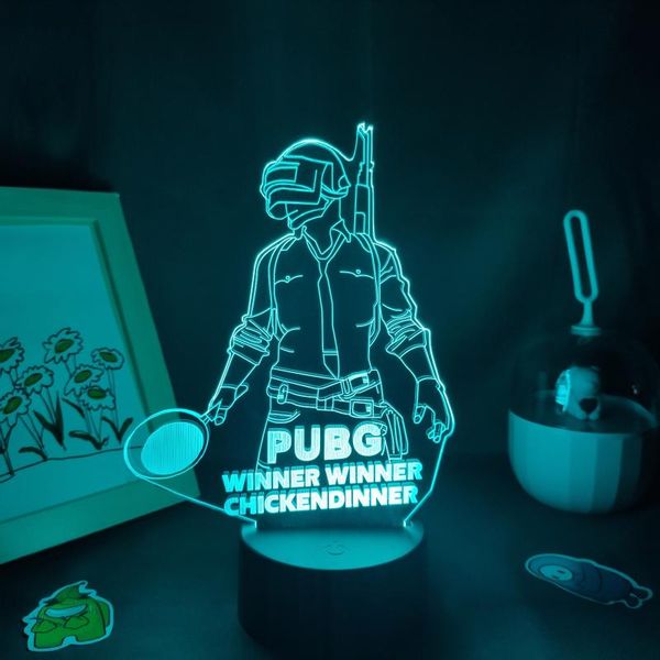 night lights game pubg playerunknown's battlegrounds 3d lamp led rgb light cool gift for friend bed room table desk colorful decoration
night lights game pubg playerunknown's battlegrounds 3d lamp led rgb light cool gift for friend bed room table desk colorful decoration