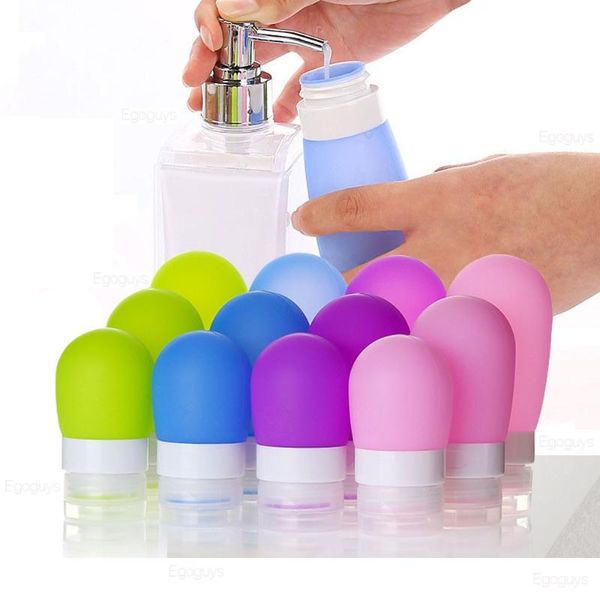 

38ml/60ml/80ml fashion silicone travel bottles cosmetic shampoo lotion container tube accessories refillable bottle storage & jars