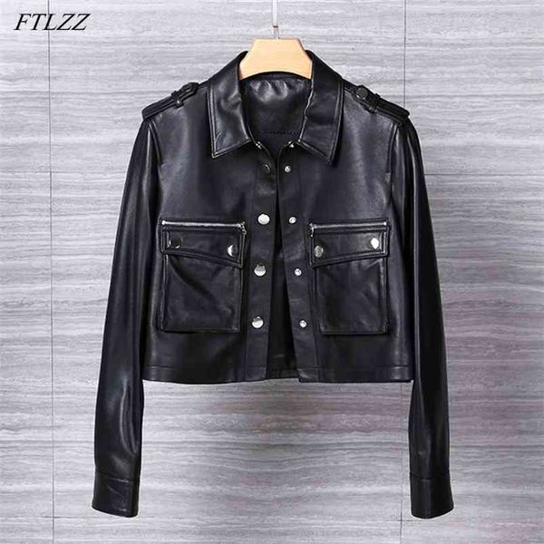 spring autumn ladies soft short loose pu leather jacket street casual outwear women biker faux jackets 210430, Black
spring autumn ladies soft short loose pu leather jacket street casual outwear women biker faux jackets 210430, Black