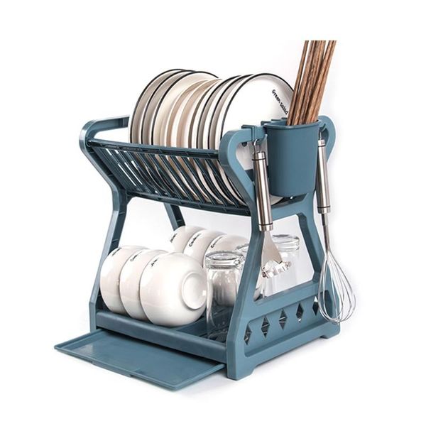 double-layer kitchen dish bowl draining storage rack with chopstick cage household tableware organizer tray box basket & organization
double-layer kitchen dish bowl draining storage rack with chopstick cage household tableware organizer tray box basket & organization