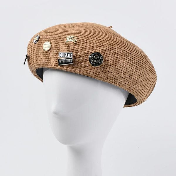 berets hat female 2021 spring and summer beret korean fashion president painter hats trendy modeling pink punk, Blue;gray
berets hat female 2021 spring and summer beret korean fashion president painter hats trendy modeling pink punk, Blue;gray