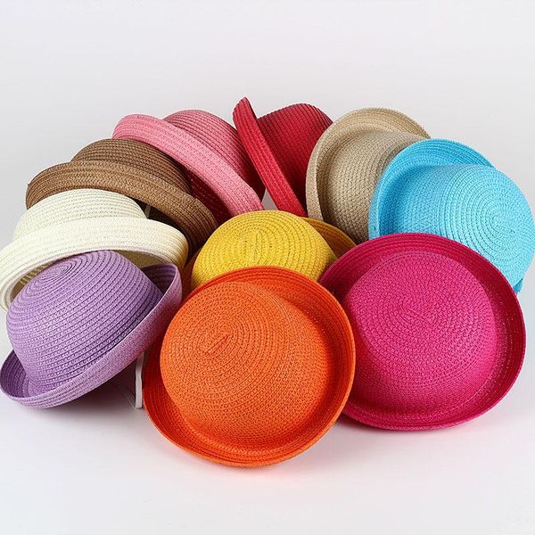 wholesale baby straw hat solid color kids character decoration infant sun hats girl boys bucket cap children beach panama caps &, Yellow
wholesale baby straw hat solid color kids character decoration infant sun hats girl boys bucket cap children beach panama caps &, Yellow