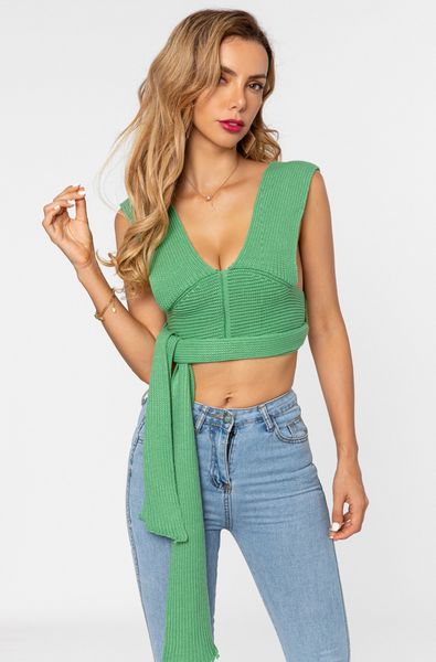 2021 summer women's clothing is full of changes, with fashionable and knitted bandage on the inside, White
2021 summer women's clothing is full of changes, with fashionable and knitted bandage on the inside, White