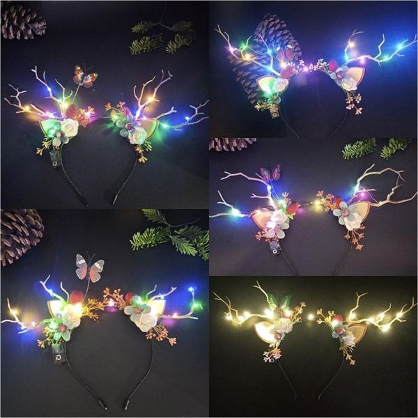 hair accessories 2021 fashion christmas luminous antler headband women girls led flower hairband cute elk ear berry headdress, Slivery;white
hair accessories 2021 fashion christmas luminous antler headband women girls led flower hairband cute elk ear berry headdress, Slivery;white