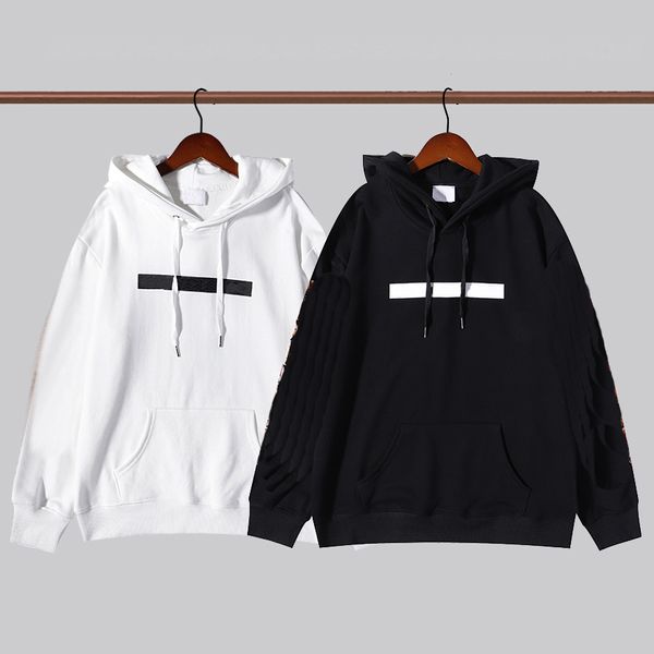 

Men's Hoodie spring warm women's sweater fashion letter printed top high quality Hoodies multiple styles Size -2XL, Black