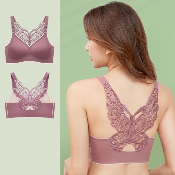 bras y166 women plus size seamless wire bra butterfly lace beauty back padded bralette push up v-neck underwear yoga sports, Red;black
bras y166 women plus size seamless wire bra butterfly lace beauty back padded bralette push up v-neck underwear yoga sports, Red;black