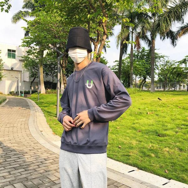 men's hoodies & sweatshirts 2021 autumn loose big size leisure national trend simple personality couples korean round neck men sweater, Black
men's hoodies & sweatshirts 2021 autumn loose big size leisure national trend simple personality couples korean round neck men sweater, Black