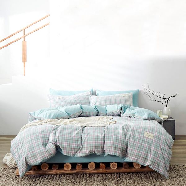 soft 100% pure cotton bedding set plaid bedlinen twin king duvet cover bed sheet pillowcase luxurious bedclothes sets
soft 100% pure cotton bedding set plaid bedlinen twin king duvet cover bed sheet pillowcase luxurious bedclothes sets