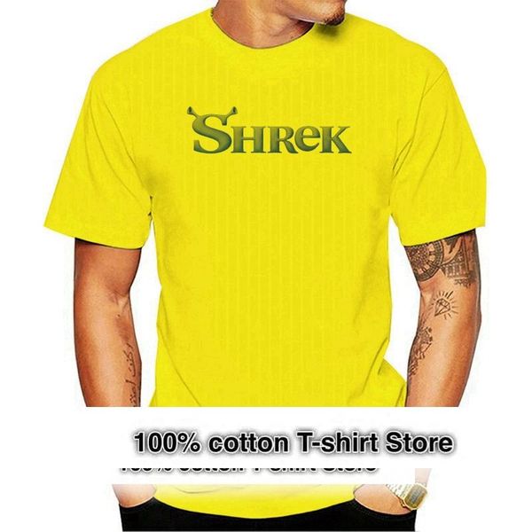 men's t-shirts shrek logo t shirt sizes s 3x, White;black 
men's t-shirts shrek logo t shirt sizes s 3x, White;black