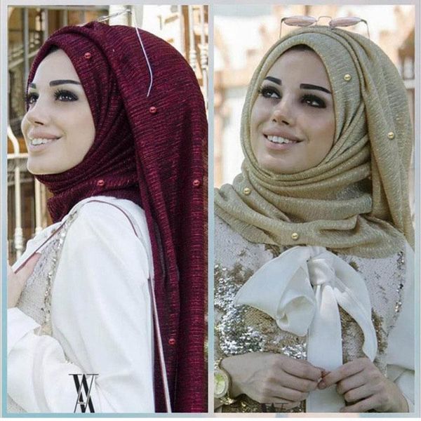 scarves muslim women pearl scarf long solid color soft hijab wrap shawl fold headscarf, Blue;gray
scarves muslim women pearl scarf long solid color soft hijab wrap shawl fold headscarf, Blue;gray