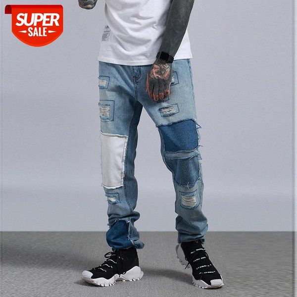 men's denim trousers japanese-made old patch stitching wide-leg pants hong kong style shawn yue washed #o13s, Blue
men's denim trousers japanese-made old patch stitching wide-leg pants hong kong style shawn yue washed #o13s, Blue