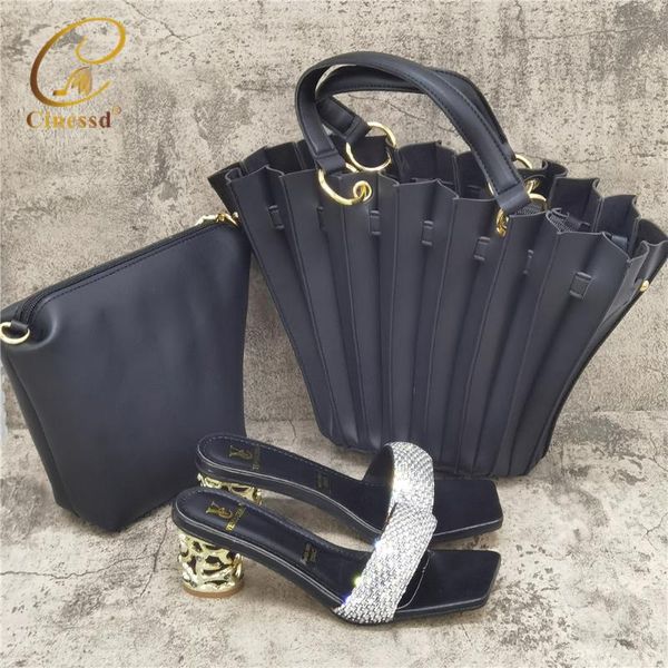 dress shoes latest design african matching shoe and bag italian women high heel set for party wedding pumps, Black
dress shoes latest design african matching shoe and bag italian women high heel set for party wedding pumps, Black