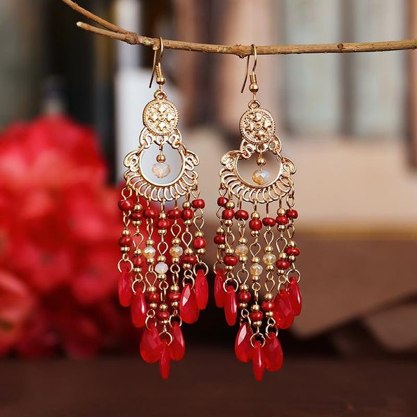 hoop & huggie fashion bohemian long earrings women's holiday style multi-layer fan-shaped rice bead accessories, Golden;silver
hoop & huggie fashion bohemian long earrings women's holiday style multi-layer fan-shaped rice bead accessories, Golden;silver