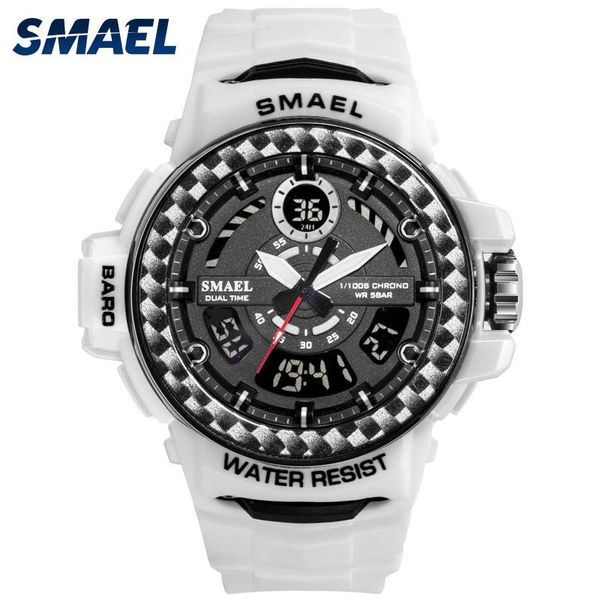 wristwatches smael sports men's watches military brand waterproof led man watch dual display quartz digital reloj hombre relojes, Slivery;brown
wristwatches smael sports men's watches military brand waterproof led man watch dual display quartz digital reloj hombre relojes, Slivery;brown