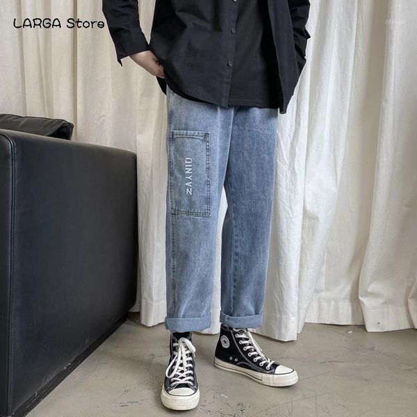 men's trousers elasticities belt straight legs high street fashion hip hop jeans boy slacks wide blue
men's trousers elasticities belt straight legs high street fashion hip hop jeans boy slacks wide blue