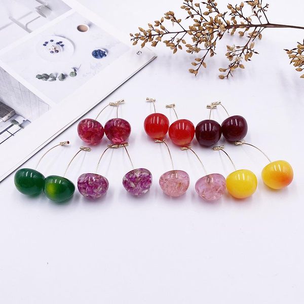 dangle & chandelier cherries earrings sweet summer fruit long style all-match fashionable birthday gift, Silver
dangle & chandelier cherries earrings sweet summer fruit long style all-match fashionable birthday gift, Silver