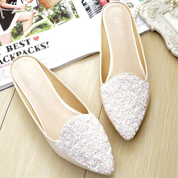 slippers women elegant woman bling pointed toe indoor flats women's mocassin female fashion ladies beach slides shoes plus size, Black
slippers women elegant woman bling pointed toe indoor flats women's mocassin female fashion ladies beach slides shoes plus size, Black