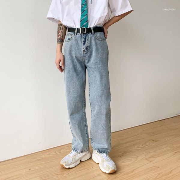 men vintage casual classic jeans pants male retro hip hop streetwear straight denim wide leg trousers japan korea style pant1, Blue
men vintage casual classic jeans pants male retro hip hop streetwear straight denim wide leg trousers japan korea style pant1, Blue