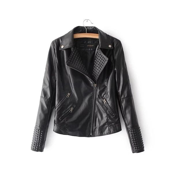 women's leather & faux vintage european style streetwear winter spring clothing female outerwear short pu biker jacket coat women cloth, Black
women's leather & faux vintage european style streetwear winter spring clothing female outerwear short pu biker jacket coat women cloth, Black