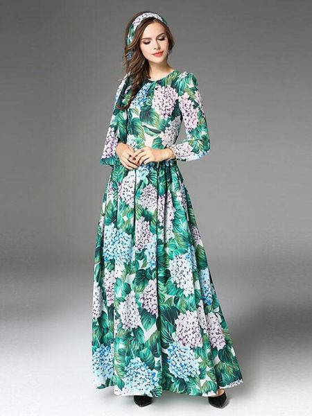 casual dresses fashion round collar flower printed long sleeve woman chiffon dress green with belt e359, Black;gray
casual dresses fashion round collar flower printed long sleeve woman chiffon dress green with belt e359, Black;gray