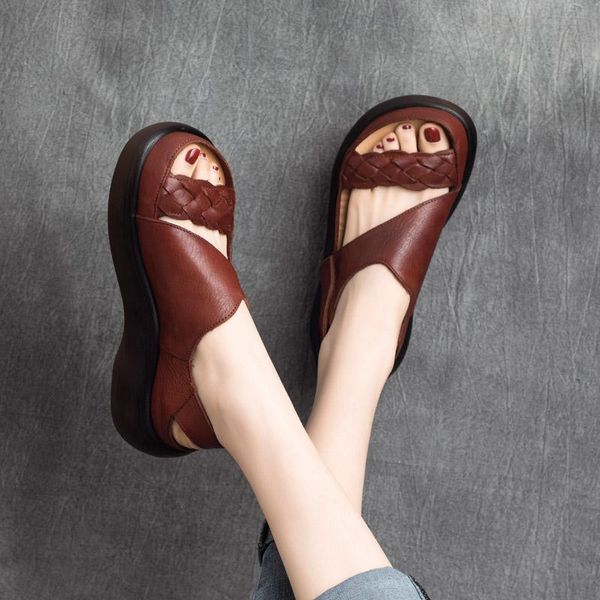 women leather sandals fish mouth summer shoe high heels wedge sandal genuine cow gladiator casual black handmade dress shoes
women leather sandals fish mouth summer shoe high heels wedge sandal genuine cow gladiator casual black handmade dress shoes