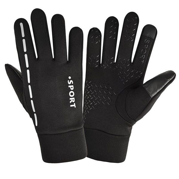 sports gloves women's cycling thermal outer fleece lining thickened touch screen non-slip waterproof, Black
sports gloves women's cycling thermal outer fleece lining thickened touch screen non-slip waterproof, Black