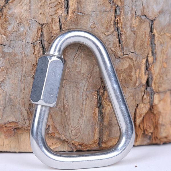 triangle shape mountain rock climbing steel screw lock carabiner safety buckle mountaineering cords, slings and webbing
triangle shape mountain rock climbing steel screw lock carabiner safety buckle mountaineering cords, slings and webbing