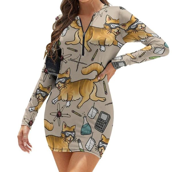 casual dresses funny cat dress long sleeve polyester female bodycon business fashion colorful long-sleeve one-piece, Black;gray
casual dresses funny cat dress long sleeve polyester female bodycon business fashion colorful long-sleeve one-piece, Black;gray