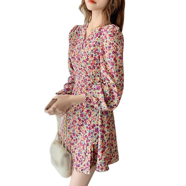spring autumn korean style retro french slim thin floral long sleeve dress women temperament a-line mini short casual dresses, Black;gray
spring autumn korean style retro french slim thin floral long sleeve dress women temperament a-line mini short casual dresses, Black;gray