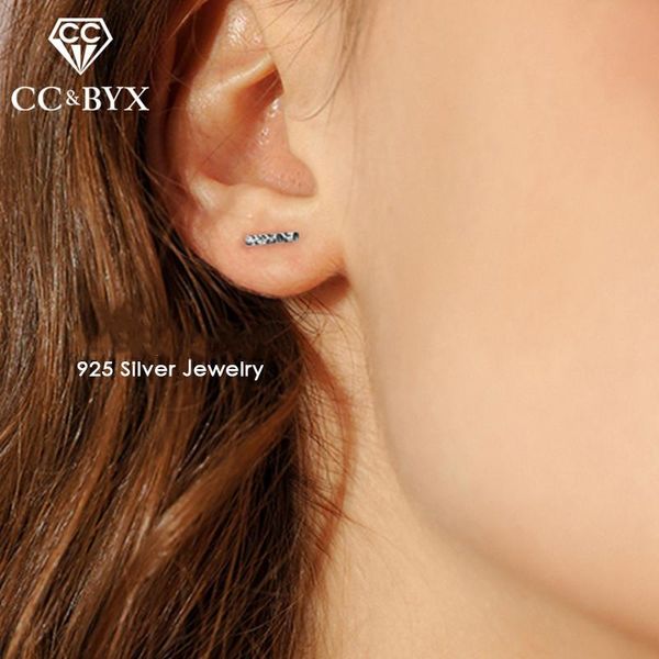 stud 100% 925 silver earrings for women geometry punk simple design small studs minimalist party gift brincos bijoux cce519, Golden;silver
stud 100% 925 silver earrings for women geometry punk simple design small studs minimalist party gift brincos bijoux cce519, Golden;silver