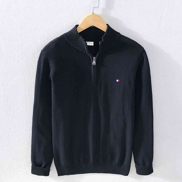 100% cotton men's sweater, casual sweatshirt, false collar half zipper, autumn and winter 2021, 8504 new, White;black
100% cotton men's sweater, casual sweatshirt, false collar half zipper, autumn and winter 2021, 8504 new, White;black