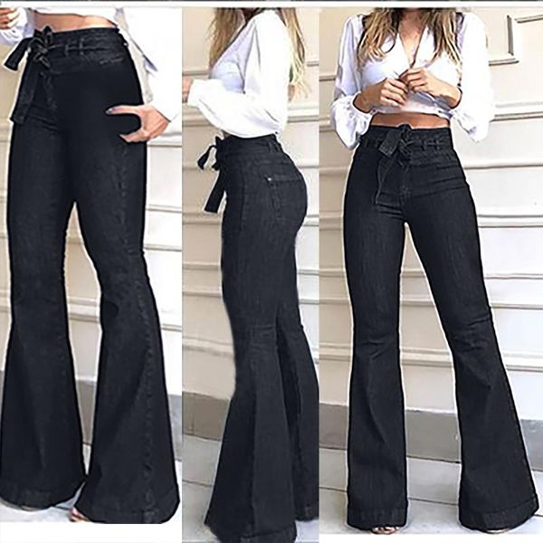 winter pants fashion women pocket elasticity casual jeans loose denim flare high waist button women's suit with wide & capris, Black;white
winter pants fashion women pocket elasticity casual jeans loose denim flare high waist button women's suit with wide & capris, Black;white