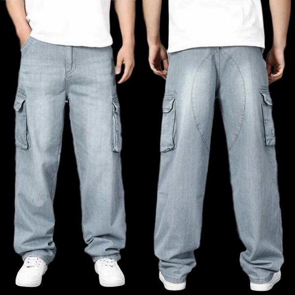 multi pockets cargo jeans mens baggy loose men hip-hop straight multi-pocket legs skateboard denim pants size 30-46 men's, Blue
multi pockets cargo jeans mens baggy loose men hip-hop straight multi-pocket legs skateboard denim pants size 30-46 men's, Blue
