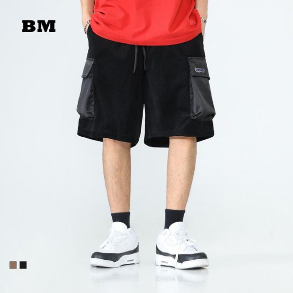 men's shorts summer three dimensional pocket loose sports men sweatpants japanese streetwear hip hop casual track pants, White;black
men's shorts summer three dimensional pocket loose sports men sweatpants japanese streetwear hip hop casual track pants, White;black
