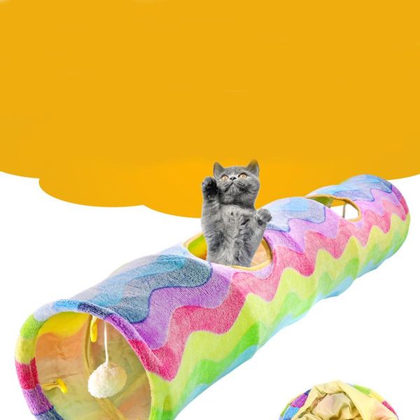 cat toys rainbow tunnel tube holes pet training toy play squeaky foldable indoor outdoor interactive supplies
cat toys rainbow tunnel tube holes pet training toy play squeaky foldable indoor outdoor interactive supplies