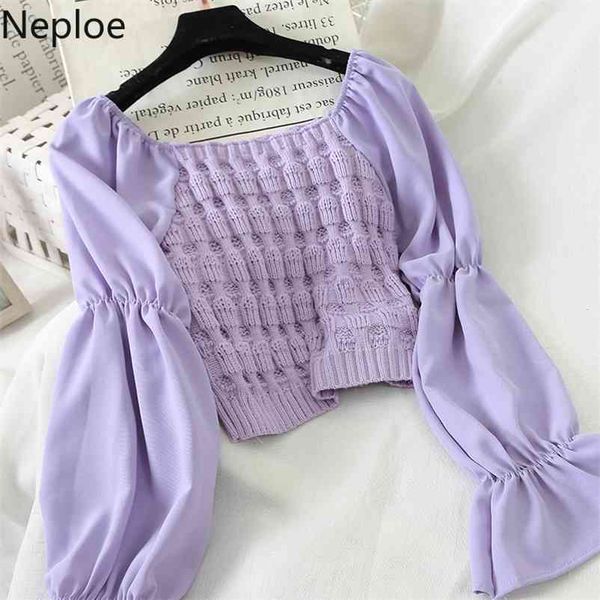 slash neck shoulder strapless blouse patchwork knit jumper short blusas flare long sleeve chiffon shirt elegant48188 210422, White
slash neck shoulder strapless blouse patchwork knit jumper short blusas flare long sleeve chiffon shirt elegant48188 210422, White