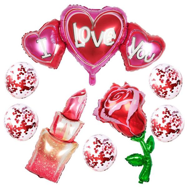 party decoration 1set i love you wedding heart mylar foil balloons birthday decorations kit valentine's day latex balls bridal shower t
party decoration 1set i love you wedding heart mylar foil balloons birthday decorations kit valentine's day latex balls bridal shower t