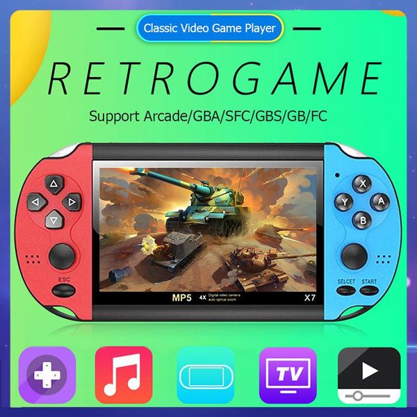 plus 5.1inch game console 8gb 8/16/32/64/128 bits double rocker handheld player retro video built in 200 games portable players
plus 5.1inch game console 8gb 8/16/32/64/128 bits double rocker handheld player retro video built in 200 games portable players
