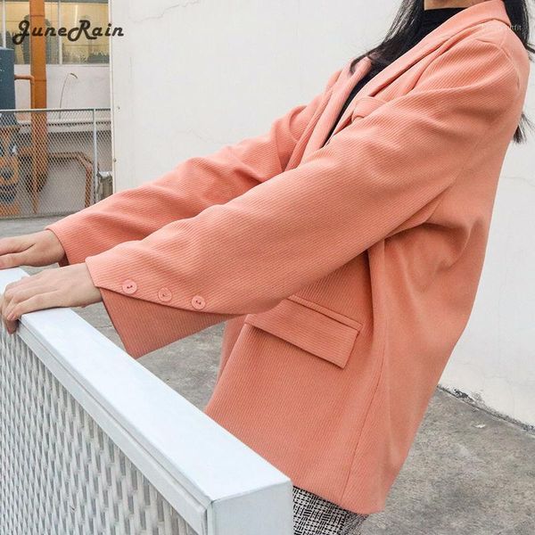 junerain women chic single breasted blazer vintage coat fashion notched collar long sleeve ladies outerwear korean style women's suits, White;black
junerain women chic single breasted blazer vintage coat fashion notched collar long sleeve ladies outerwear korean style women's suits, White;black