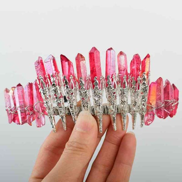 raw crystal quartz crown headband vintage handmade natural stone tiara hoop women bridal wedding party jewelry hair 066f, Silver
raw crystal quartz crown headband vintage handmade natural stone tiara hoop women bridal wedding party jewelry hair 066f, Silver