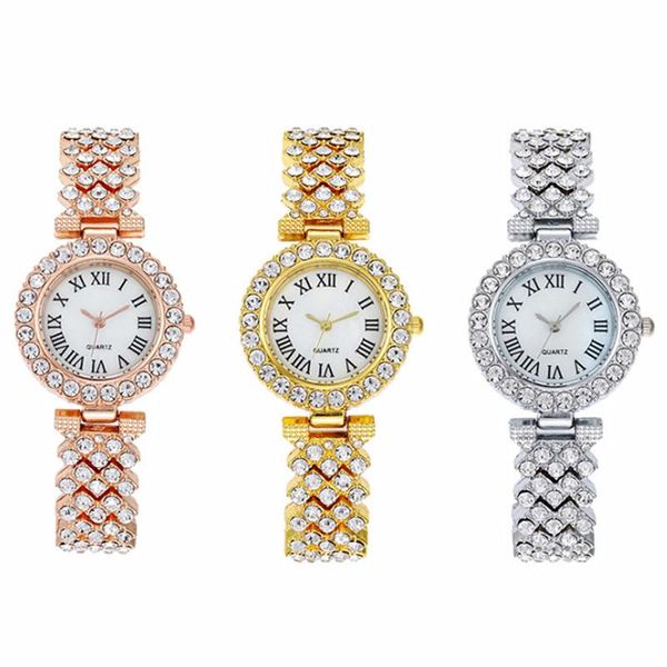 wristwatches luxury women rose gold watch fashion ladies quartz diamond wristwatch elegant female bracelet watches 2pcs set, Slivery;brown
wristwatches luxury women rose gold watch fashion ladies quartz diamond wristwatch elegant female bracelet watches 2pcs set, Slivery;brown