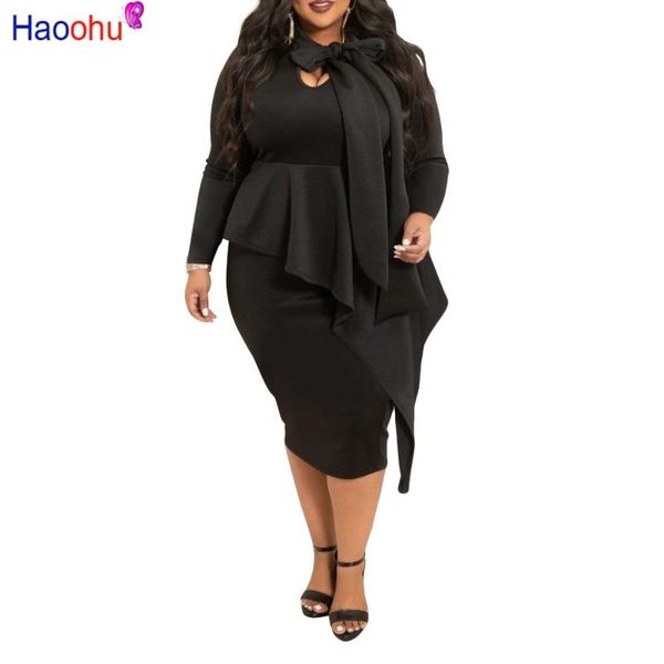 casual dresses haoohu plus size long sleeve autumn dress women 5xl elegant ladies office bow tie bodycon midi party, Black;gray
casual dresses haoohu plus size long sleeve autumn dress women 5xl elegant ladies office bow tie bodycon midi party, Black;gray