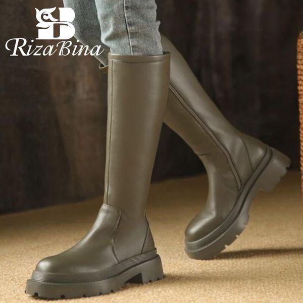 boots rizabina 2022 women real leather shoes knee high thick bottom cool winter long boot ins female footwear size 34-39, Black
boots rizabina 2022 women real leather shoes knee high thick bottom cool winter long boot ins female footwear size 34-39, Black