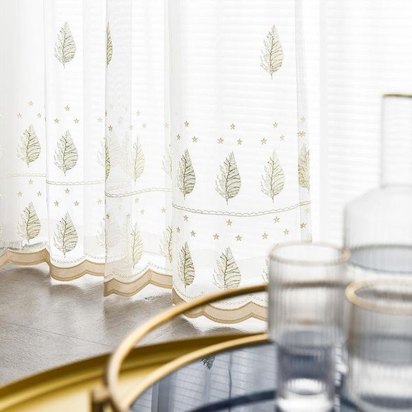 fashionable simple modern style embroidered window screen leaf curtain nordic balcony living room bay & drapes
fashionable simple modern style embroidered window screen leaf curtain nordic balcony living room bay & drapes