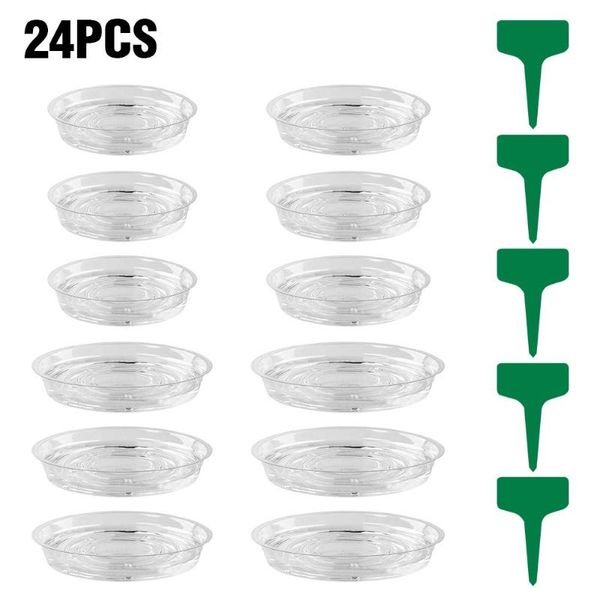 planters & pots 24pcs transparent plastic plant flower saucers cushions with labels tags indoor planter pot trays home garden supplies
planters & pots 24pcs transparent plastic plant flower saucers cushions with labels tags indoor planter pot trays home garden supplies