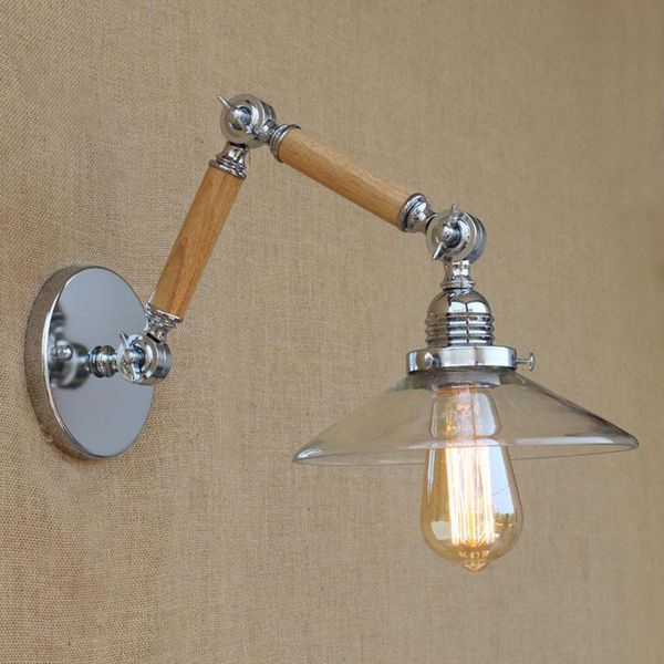 wall lamp vintage adjustable swing arm wood glass/white e27 led modern light decorative for workroom bedroom living room bar
wall lamp vintage adjustable swing arm wood glass/white e27 led modern light decorative for workroom bedroom living room bar