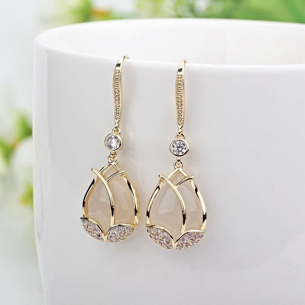 dangle & chandelier exquisite simple mosaic semi-precious stones eardrop temperamental luxurious tulip earrings for women party jewelry gift, Silver
dangle & chandelier exquisite simple mosaic semi-precious stones eardrop temperamental luxurious tulip earrings for women party jewelry gift, Silver