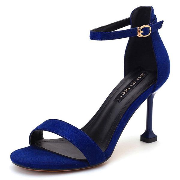 blue black open toe flock sandals summer office high heels shoes woman buckle strap pumps gladiator casual women party
blue black open toe flock sandals summer office high heels shoes woman buckle strap pumps gladiator casual women party